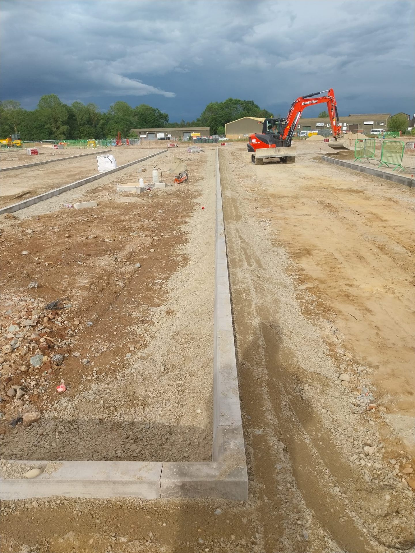 Industrial development kerbing